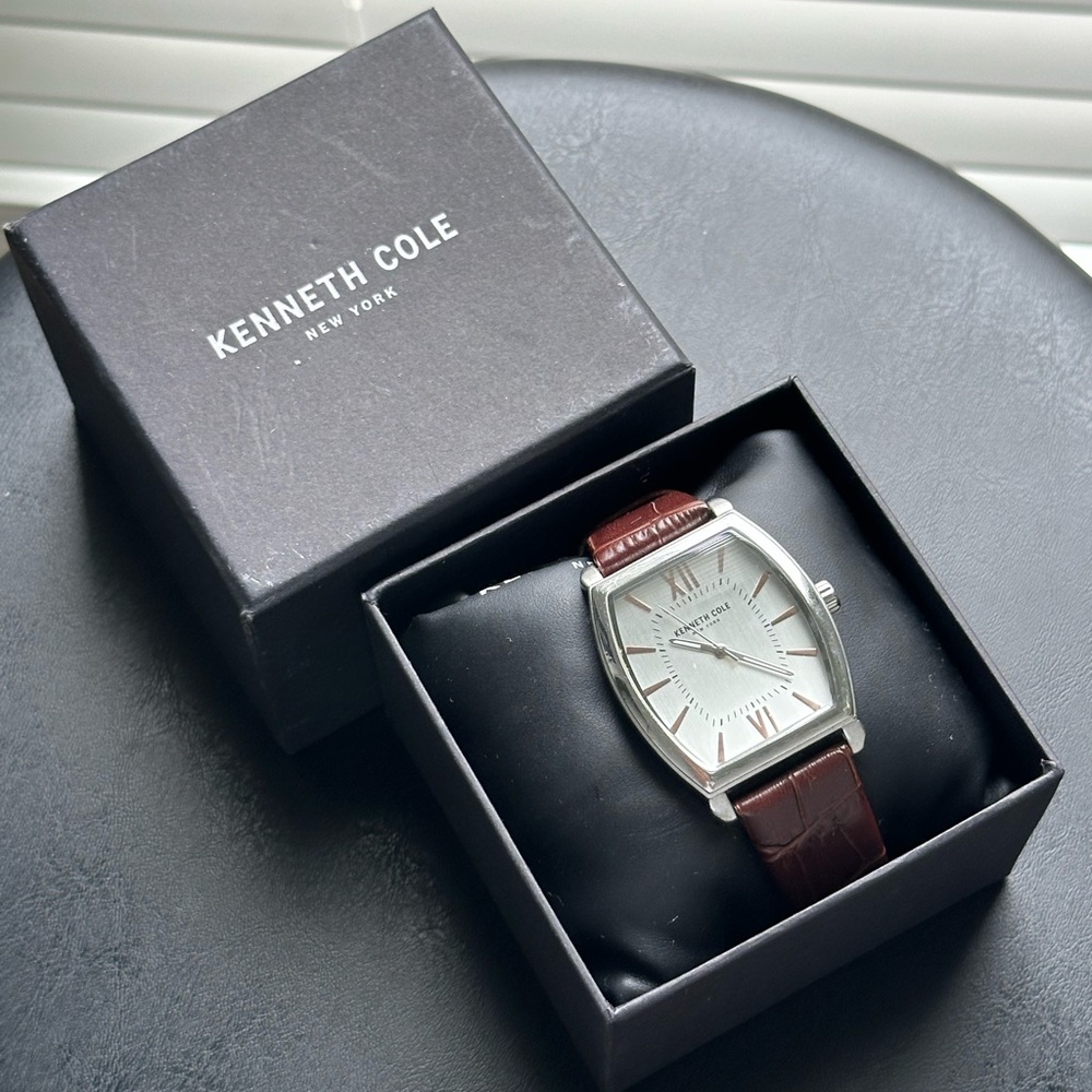 Kenneth Cole Rich Brown Leather Watch Band